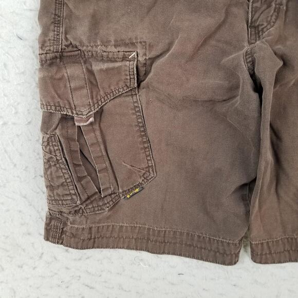 Fox Racing Shorts Mens 34 Brown Cargo Utility Pocket Cotton Embroidered Logo - Picture 4 of 16